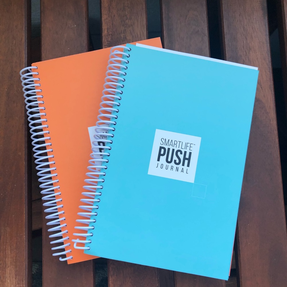 Set of 2 NWOT Smartlife Push Journal Planners